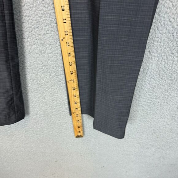 Monte‎ Rosso Pants Mens 34x32 Grey Flat Front Wool Pants Italy Front Pockets - Picture 7 of 8